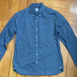 Bonobos M Slim Fit Navy Blue Washed Oxford